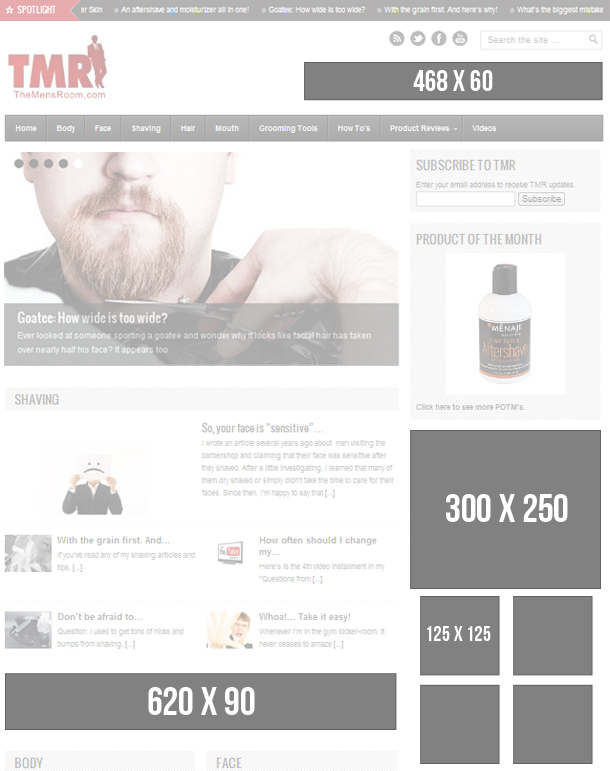 Advertising Photo home page ad blocks Advertising